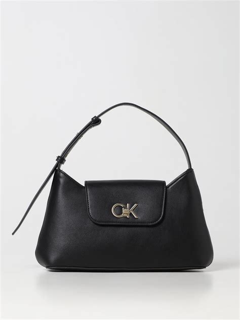 calvin klein black shoulder bag